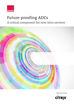 Mobile ADC TCO analysis by Ovum and Citrix Compare total cost of