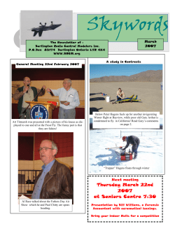 March - Burlington Radio Control Modellers