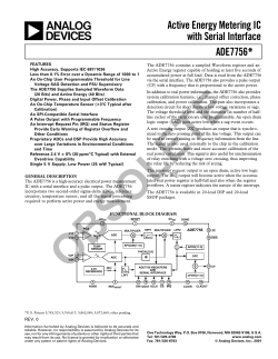 Active Energy Metering IC with Serial Interface Data Sheet (Rev. 0)
