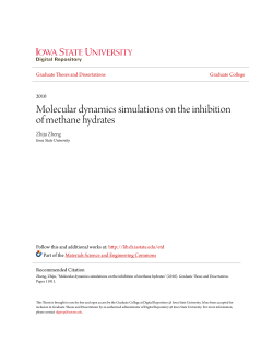 Molecular dynamics simulations on the inhibition of methane hydrates
