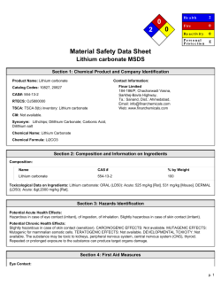 MSDS - Finar Limited