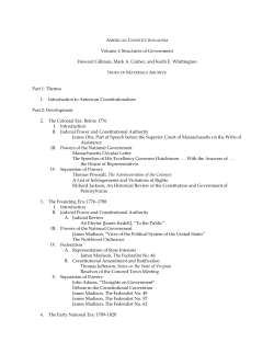 Index of Materials for Volume I