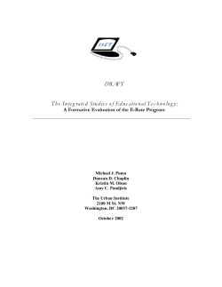 The Integrated Studies of Educational Technology