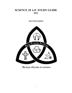 Science 10 A.P. study guide HTA