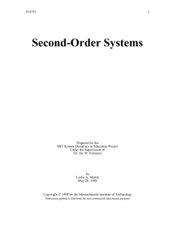 Second-Order Systems