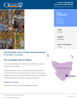 The Crusades: Fact or Fiction Summer School