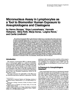 Micronucleus Assay in Lymphocytes as