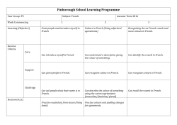 Prep 3 French - Finborough School