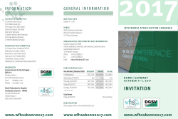 invitation - 18th World Sterilization Congress