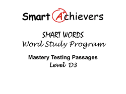 Smart Words Word Study Program