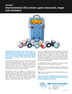 Electrochemical (EC) sensors