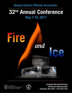 32nd Annual Conference and - Carl Vinson Institute of Government