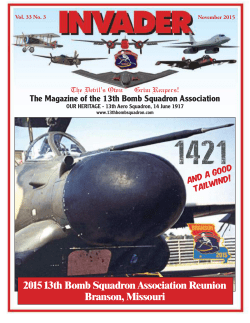2015 13th Bomb Squadron Association Reunion Branson, Missouri