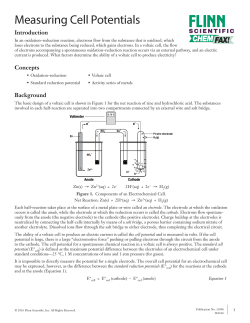 Measuring Cell Potentials