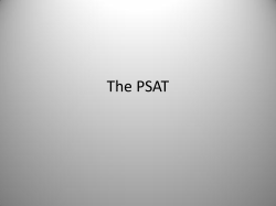 The PSAT - BAschools.org