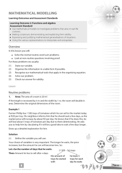 Mathematic Modelling