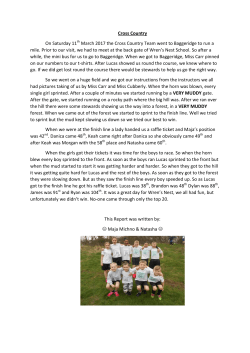 Cross Country report by Natasha Collier and Maja Michno