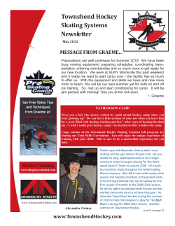 May, 2012 - Townshend Hockey