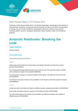 Antarctic Notebooks: Breaking the code