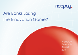 Are Banks Losing the Innovation Game?