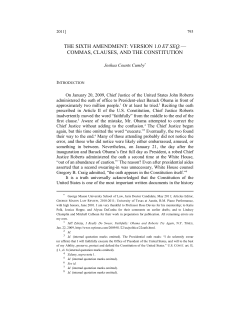 the sixth amendment: version 1.0 et seq.&mdash; commas, clauses, and