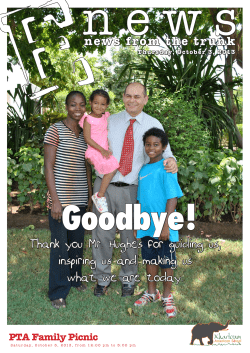 Thank you Mr. Hughes for guiding us, inspiring us and making us