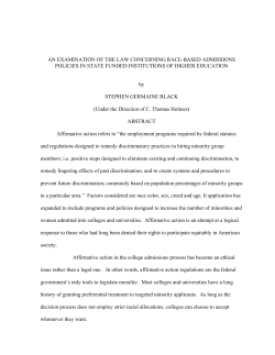 an examination of the law concerning race