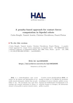 A penalty-based approach for contact forces computation in