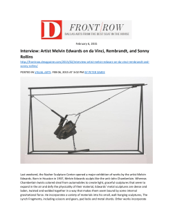 Interview: Artist Melvin Edwards on da Vinci, Rembrandt, and Sonny