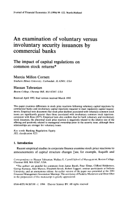 An examination of voluntary versus involuntary