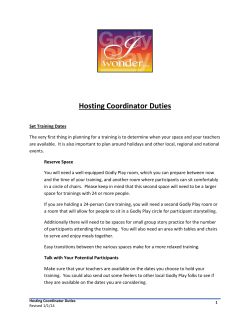 Hosting Coordinator Duties