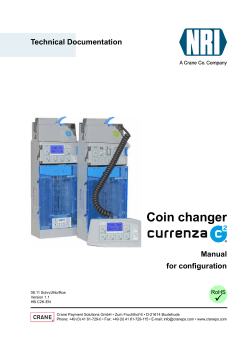 Technical Documentation Coin changer Manual