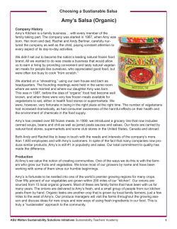 Amy`s Salsa (Organic)