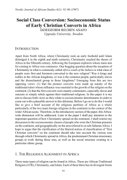 Nordic Journal of African Studies 6(1): 81