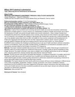 ISQua 2013 abstract submission