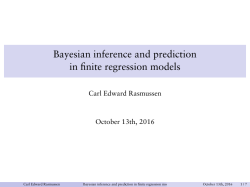 Bayesian inference and prediction in finite regression models