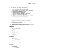 All About Me 2017 Resources List