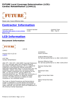 LCD future Cardiac Rehab