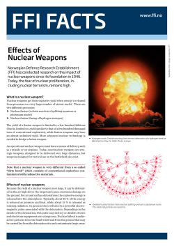 Effects of Nuclear Weapons
