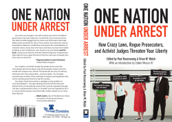 One natiOn Under arrest