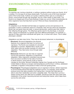 environmental interactions and effects