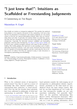 A Commentary on Tim Bayne. - Open