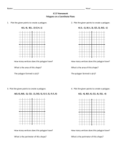 IC 27 Homework Polygons on