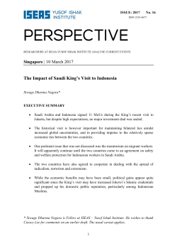 The Impact of Saudi King`s Visit to Indonesia