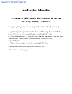 Supplementary Information - Royal Society of Chemistry