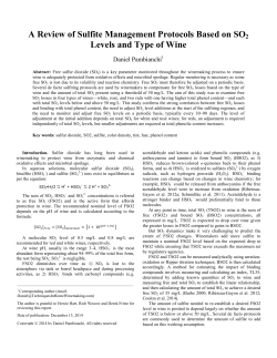 SO2 Management Protocols