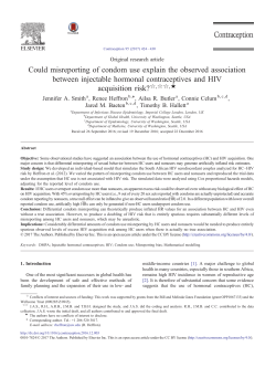 Could misreporting of condom use explain the observed association