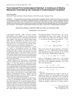 From Induced Fit to Conformational Selection