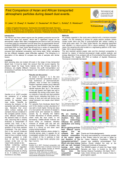 First Comparison of Asian and African - staff.uni