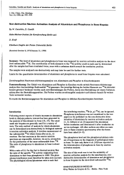 Non-destructive Neutron Activation Analysis of Aluminium and